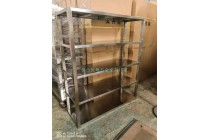 广州实验室201不锈钢货架商用厨房重型货架定做不锈钢冷藏架
